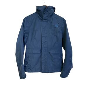 The North Face Women’s Waterproof Hooded Shell Jacket Blue Small